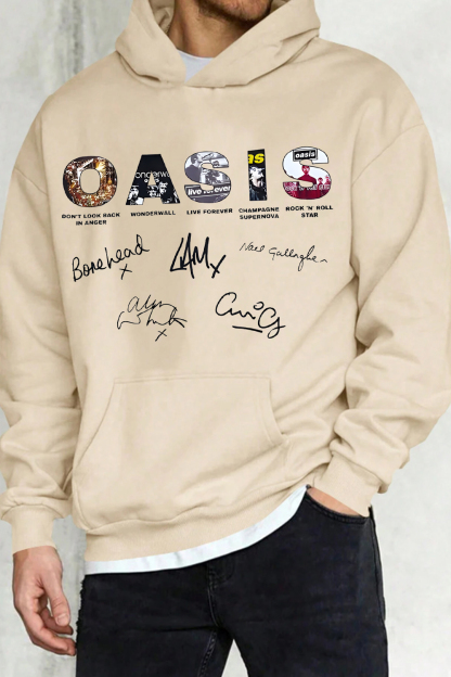 Oasis Unisex Hooded Definitely Maybe Promo Official Reunion Tour 2025