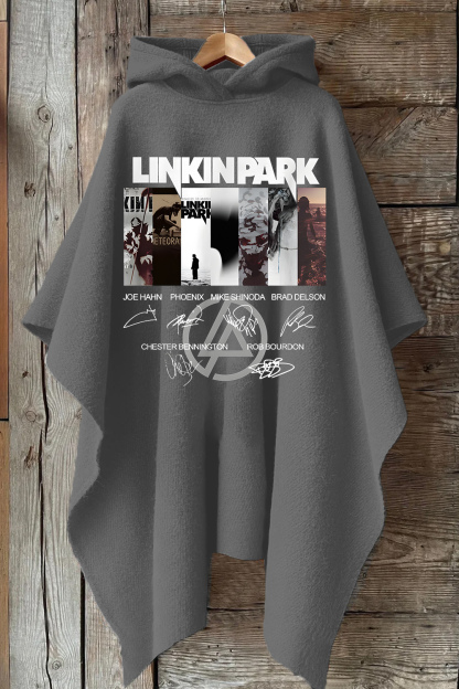 LP Logo Signatures Hooded Warm Shawl Cape