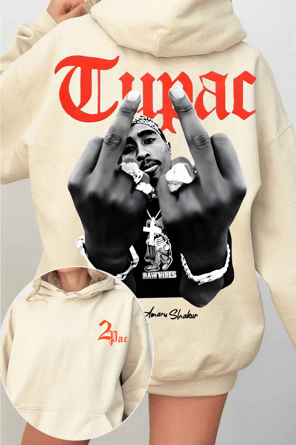 2Pac Hoodie For Women