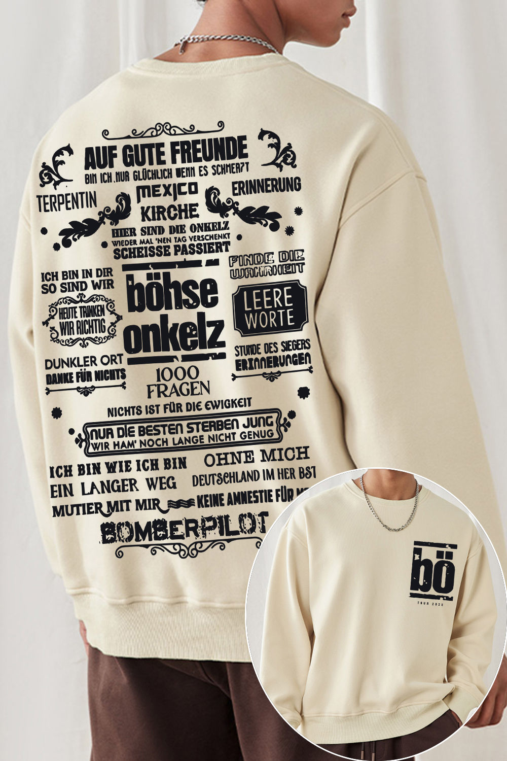 Bohse Onkelz 2-Sided Printed Sweatshirt