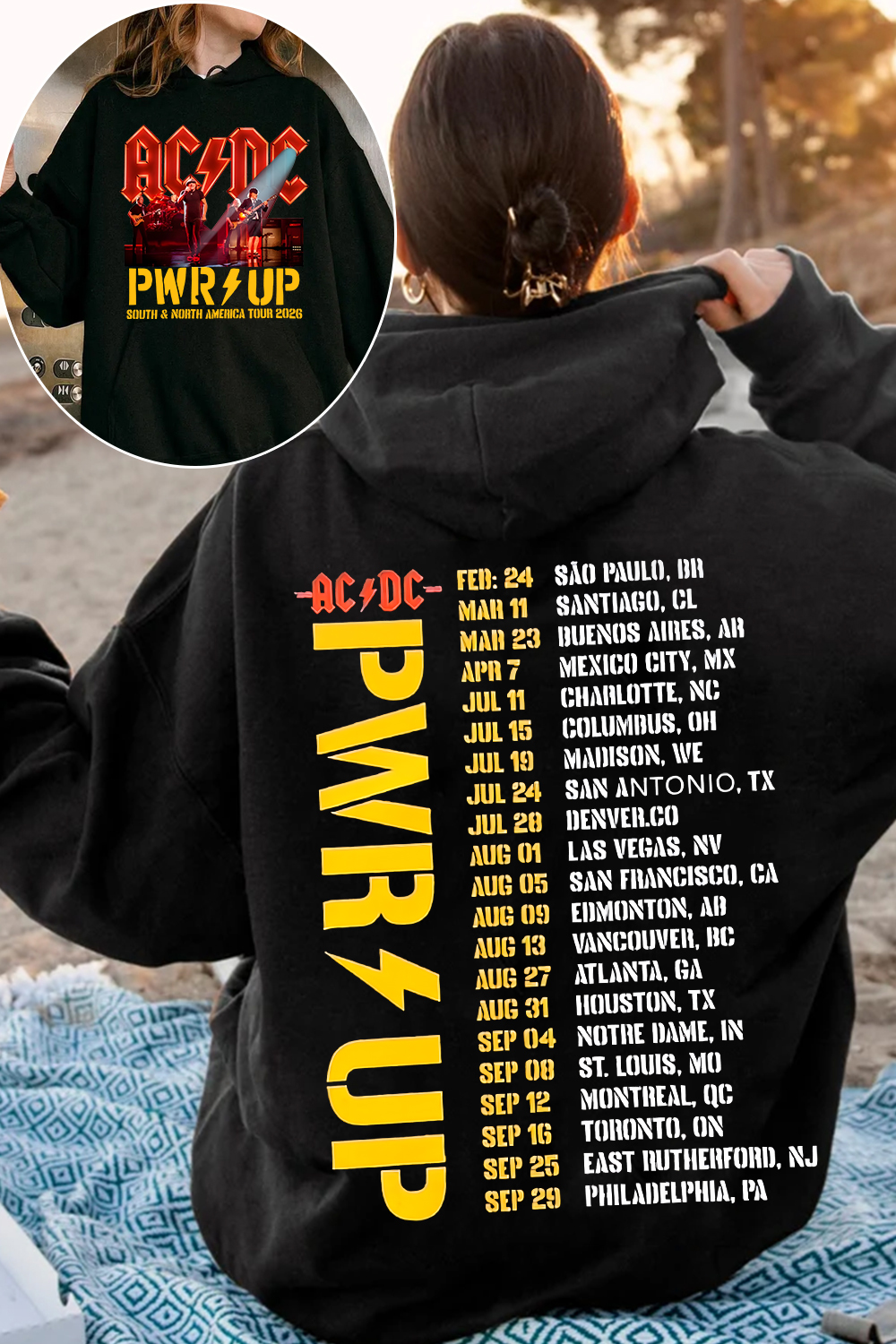 AC/DC Hoodie For Women