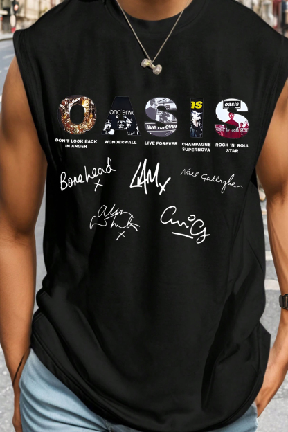 Oasis Unisex Vest Definitely Maybe Promo Official Reunion Tour 2025