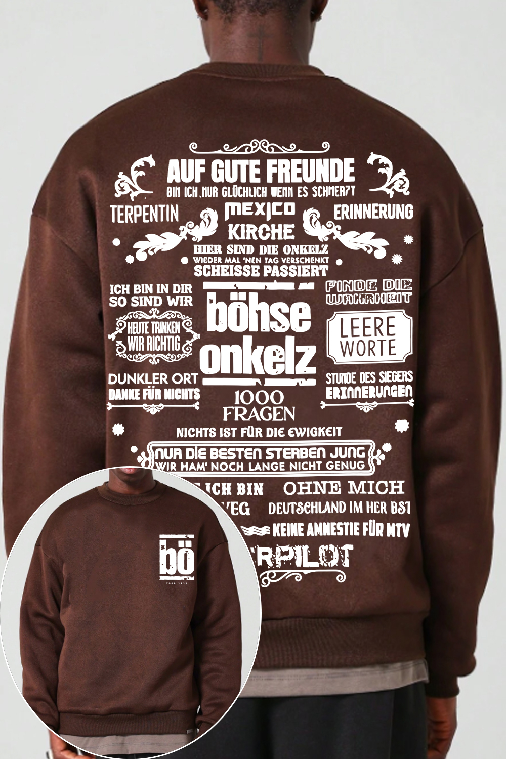 Bohse Onkelz 2-Sided Printed Sweatshirt