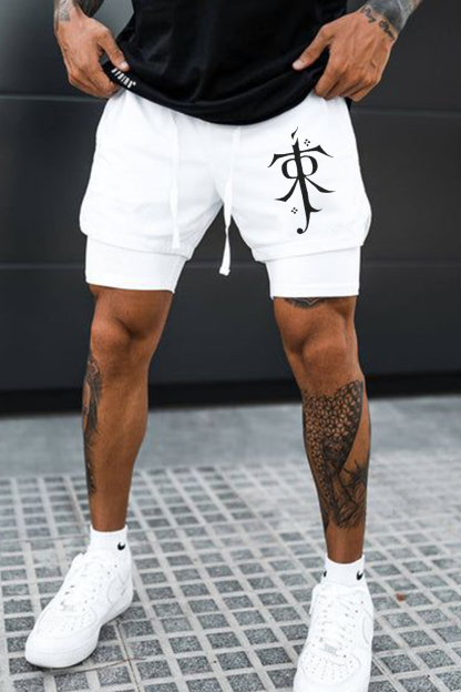 Lord of the Rings printed   casual shorts