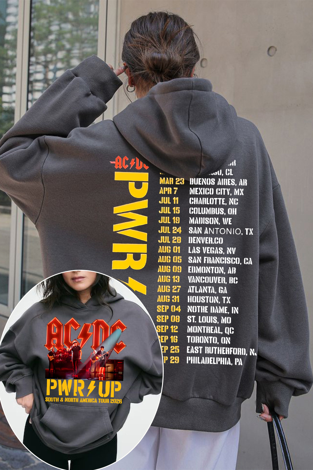 AC/DC Hoodie For Women