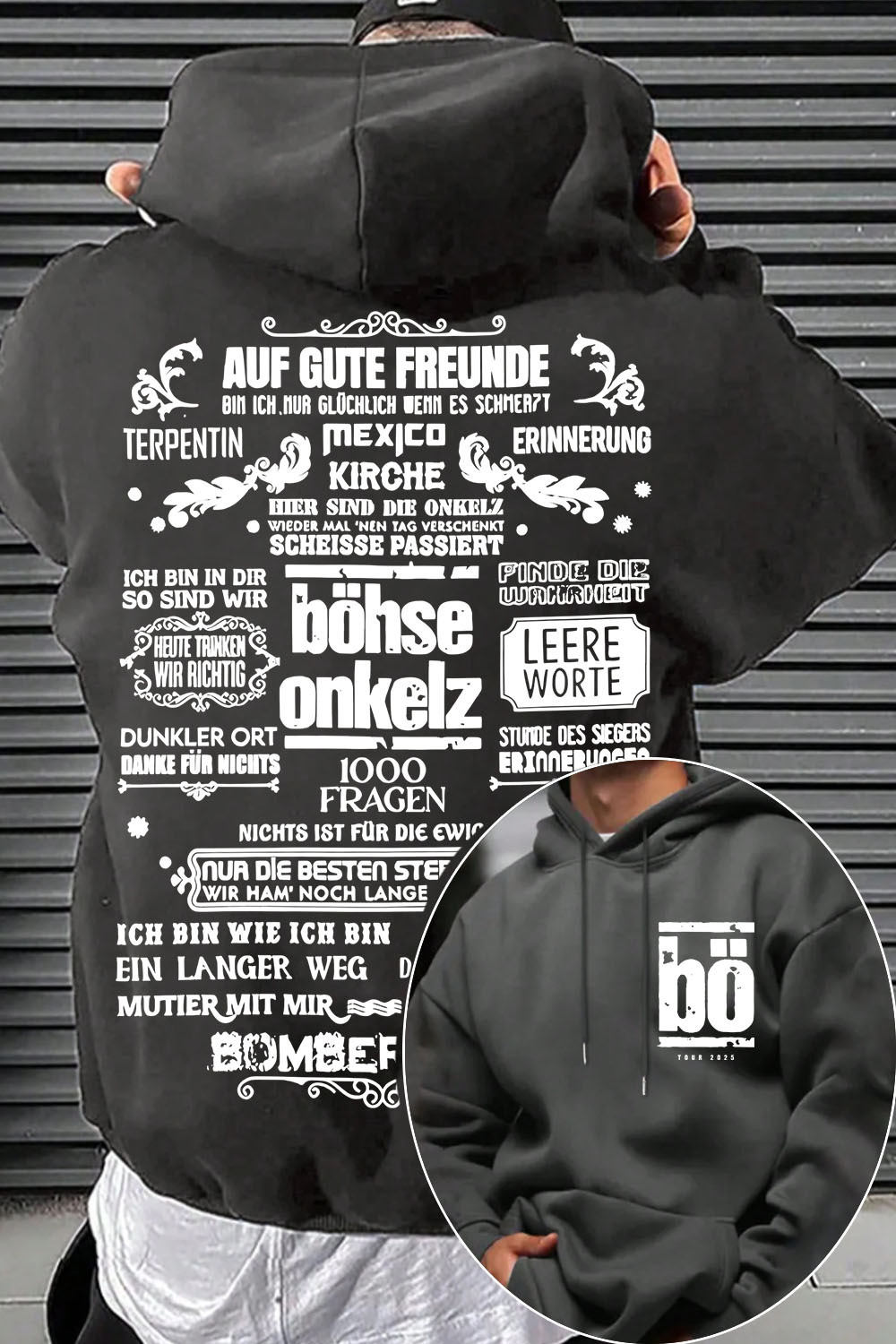 Bohse Onkelz 2-Sided Printed Hoodie