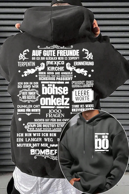 Bohse Onkelz 2-Sided Printed Hoodie