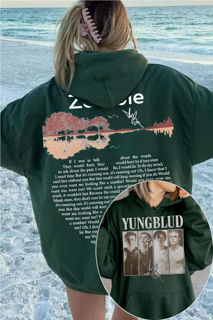 YungBlud Zombie Lyrics Hoodie❤️