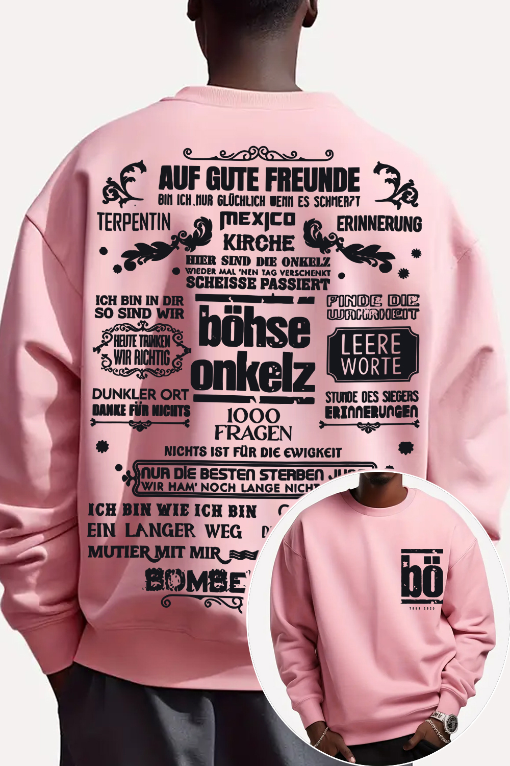 Bohse Onkelz 2-Sided Printed Sweatshirt