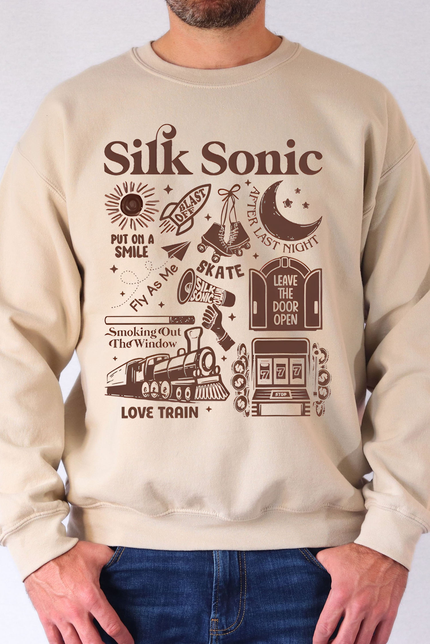 Bruno Mars An Evening with Silk Sonic Album Men Sweatshirt