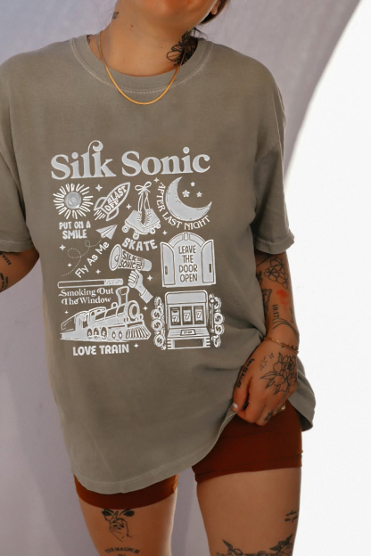 Bruno Mars An Evening with Silk Sonic Album Shirt