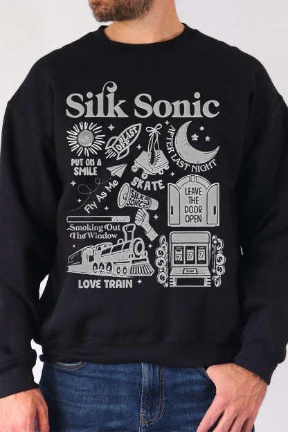 Bruno Mars An Evening with Silk Sonic Album Men Sweatshirt