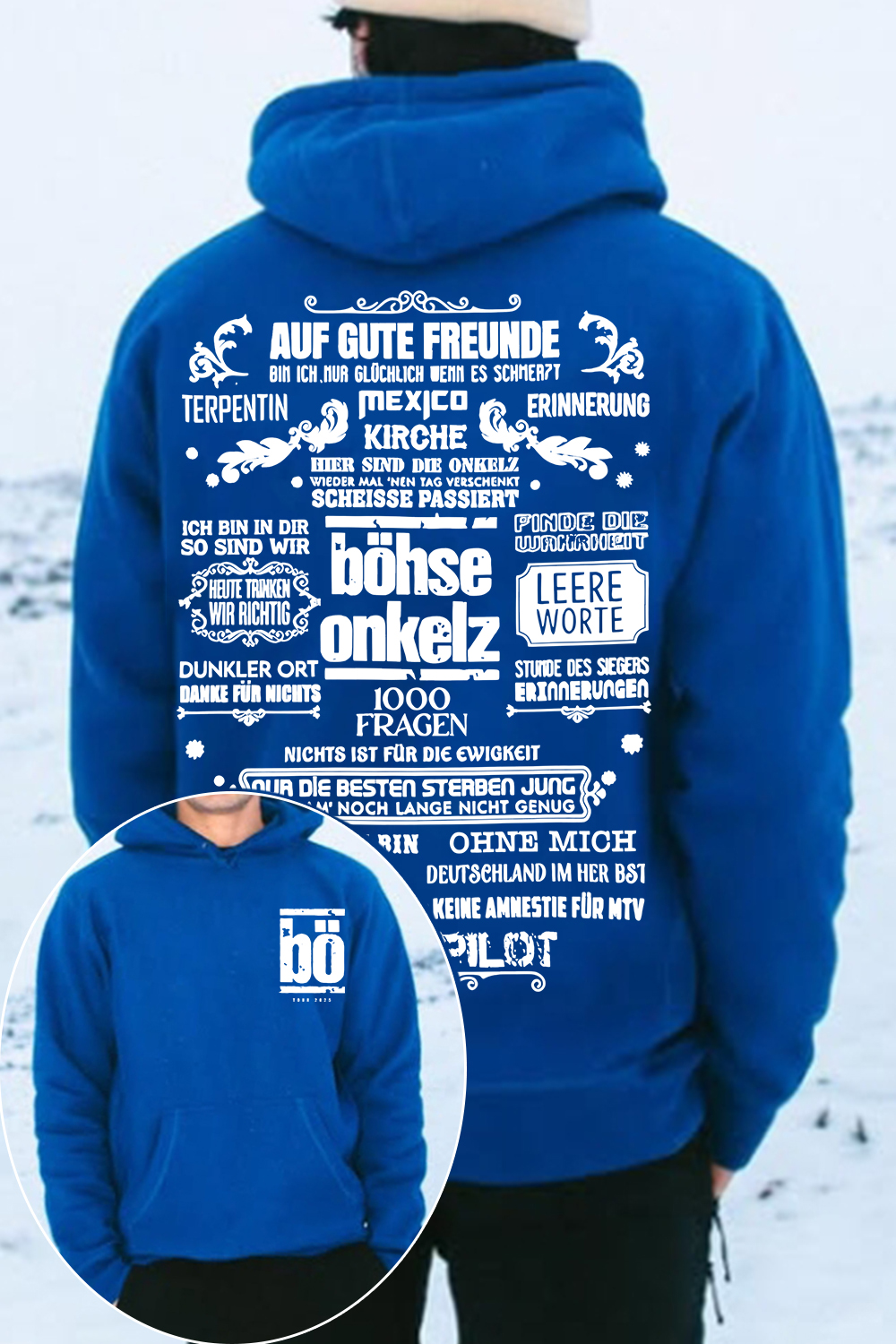 Bohse Onkelz 2-Sided Printed Hoodie