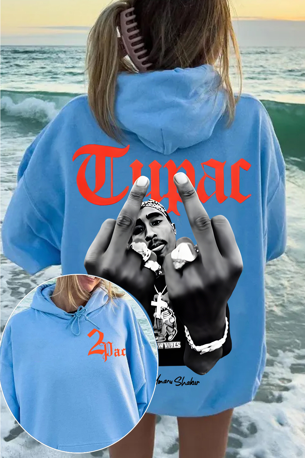 2Pac Hoodie For Women