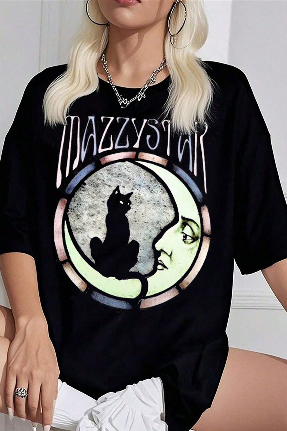 Mazzy Star Moon And Cat Shirt