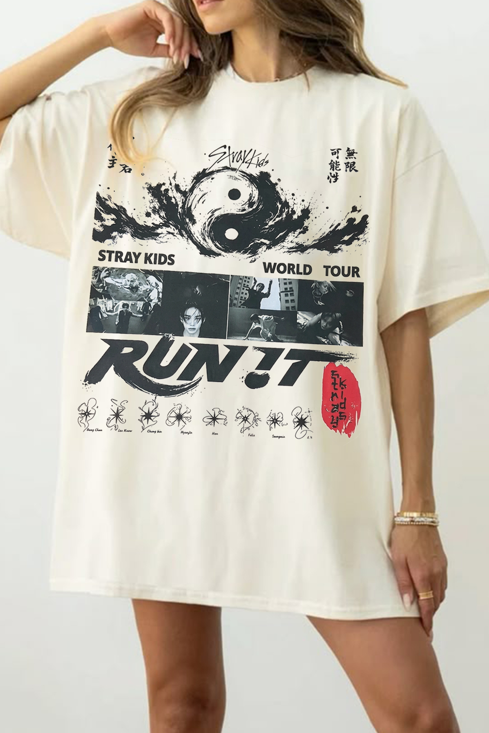 Stray Kids Run It World Tour Tee