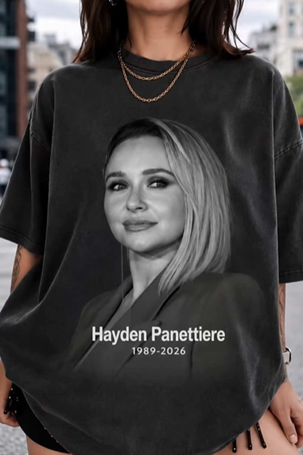 Retro Hayden Panettiere Fan Graphic T-Shirt