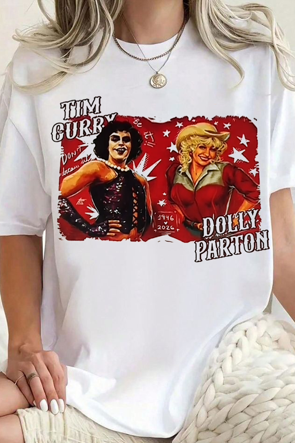 Tim Curry Dolly Parton Legends T-Shirt