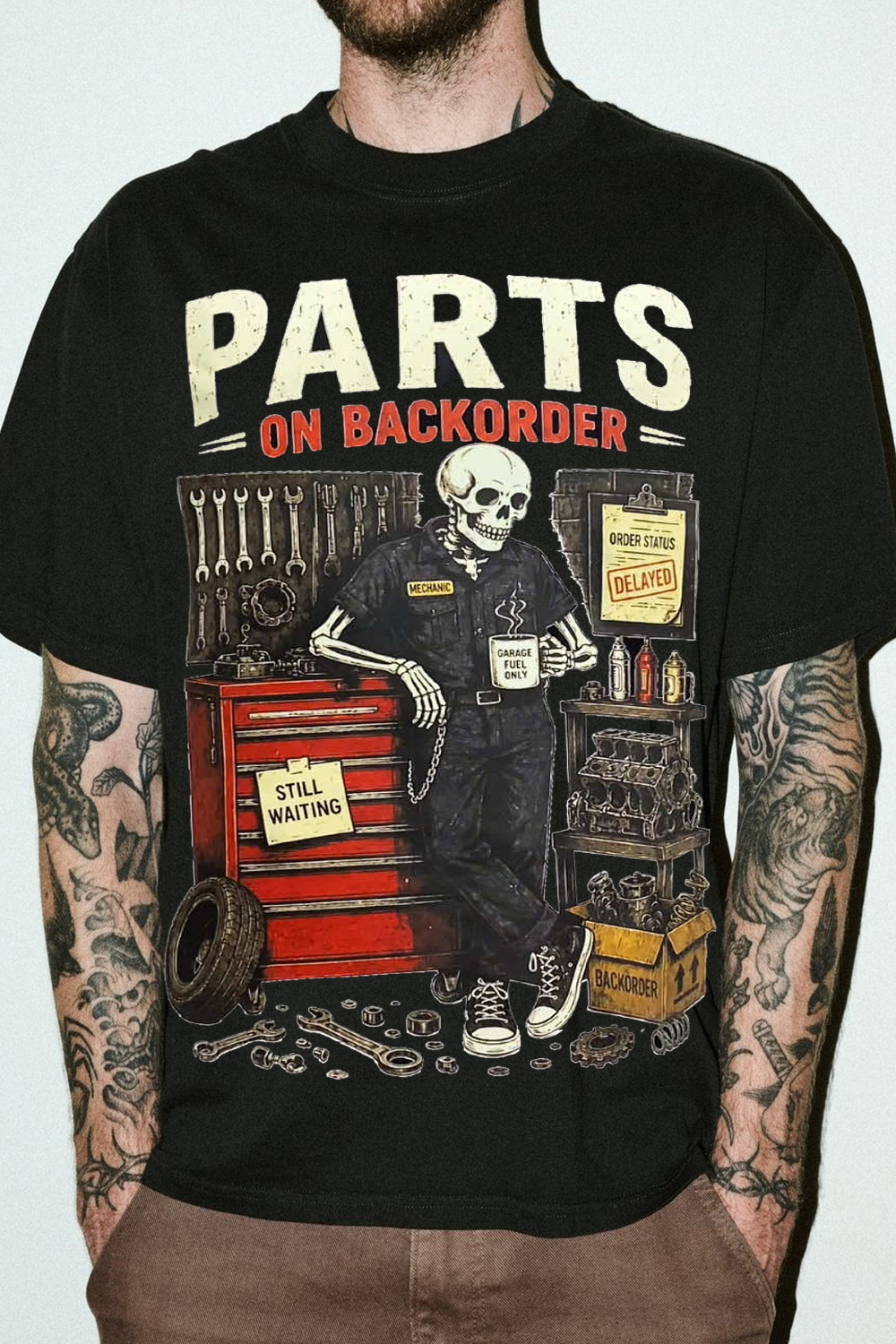 Fun Retro Skull Design Tee