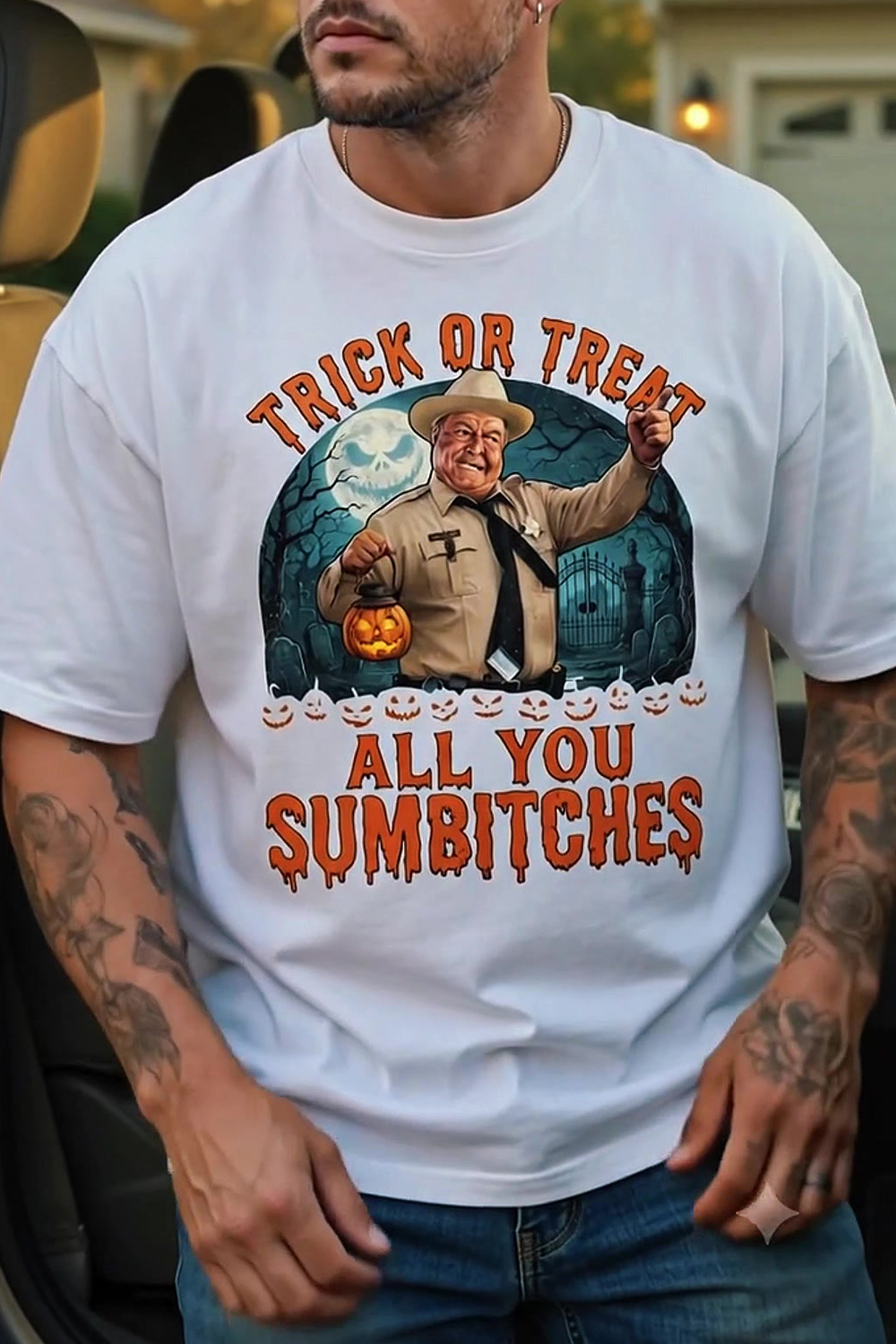 Smokey And The Bandit Trick Or Treat Tee