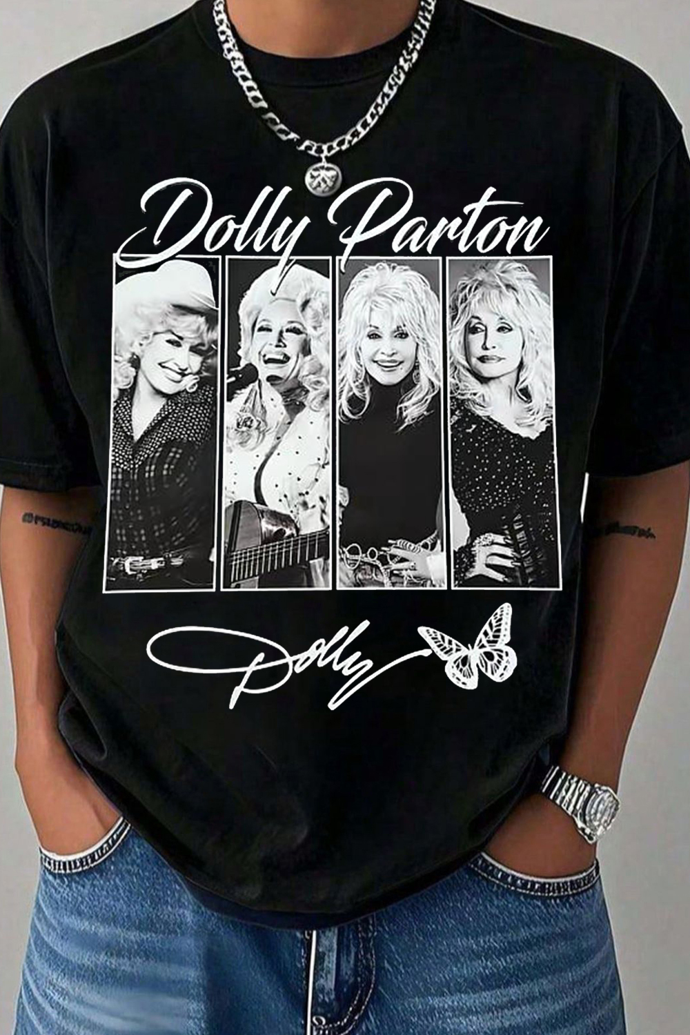 Dolly Parton Signature Butterfly Tee