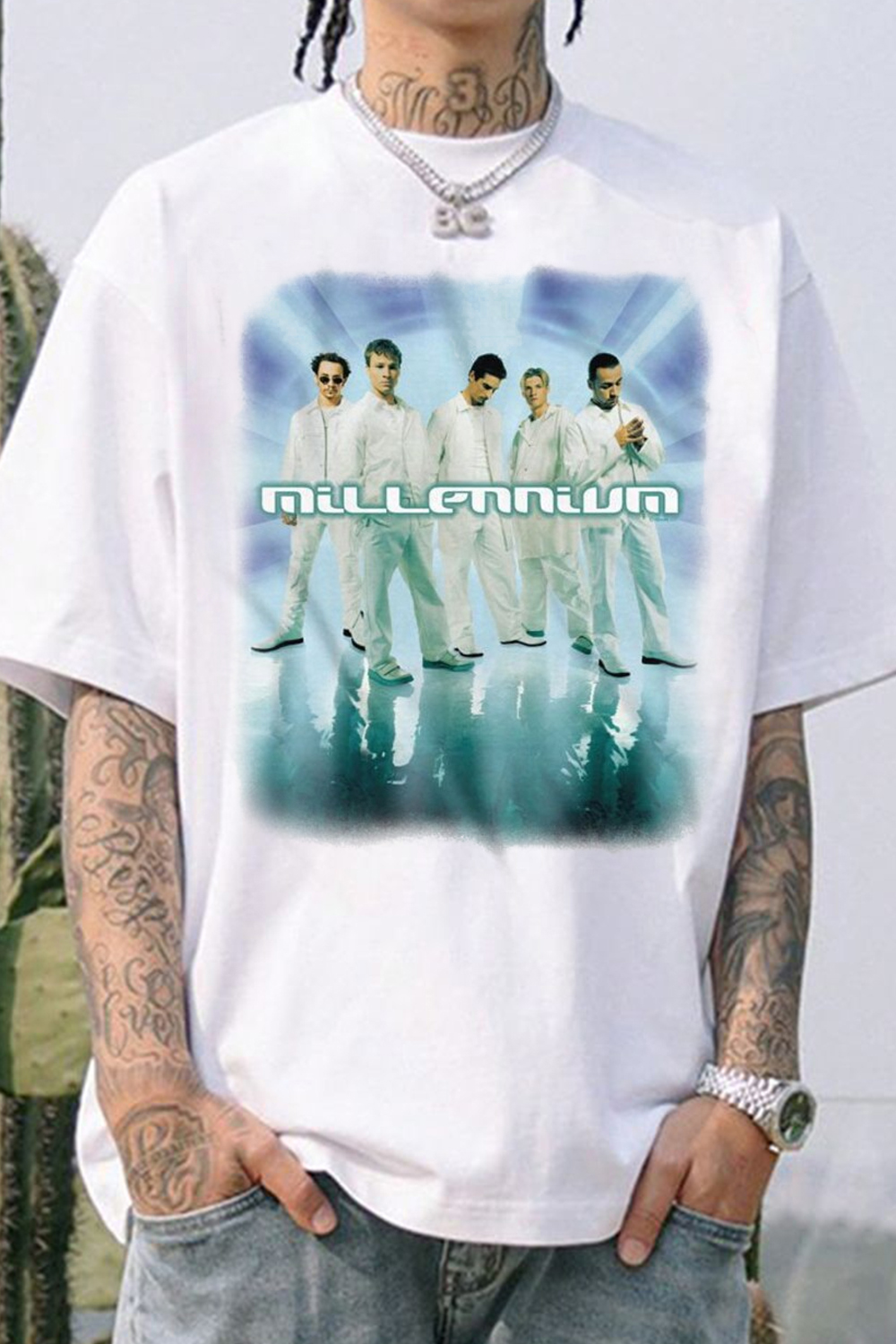 Backstreet Boys Millennium White Adult T-Shirt