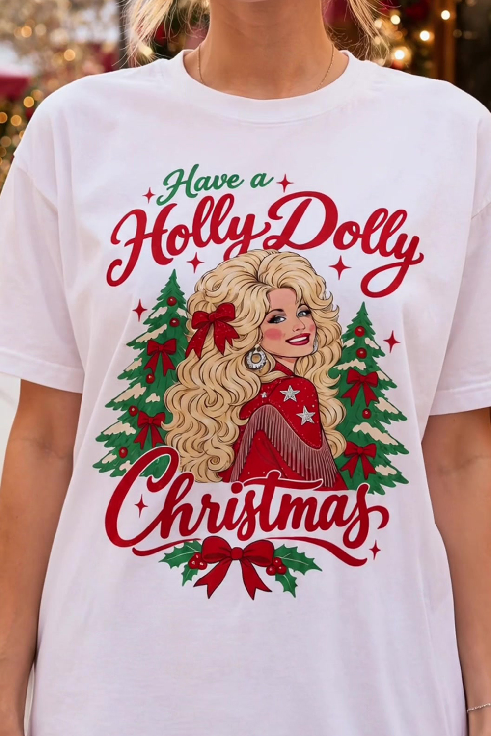 A Holly Dolly Christmas Dolly Parton Tee