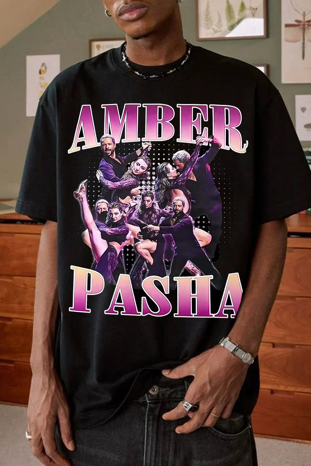 Amber Glen & Pasha Pashkov DWTS Shirt 💜🪩🕺