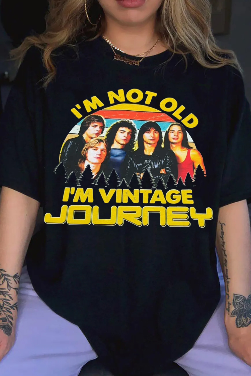 Journey Retro Rock Graphic T-Shirt