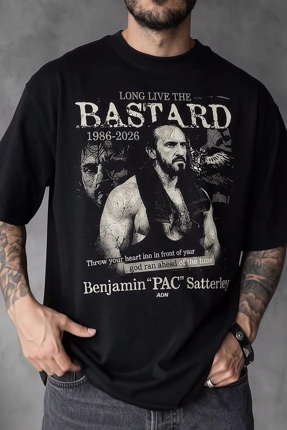 PAC The Bastard Tribute Wrestling Tee