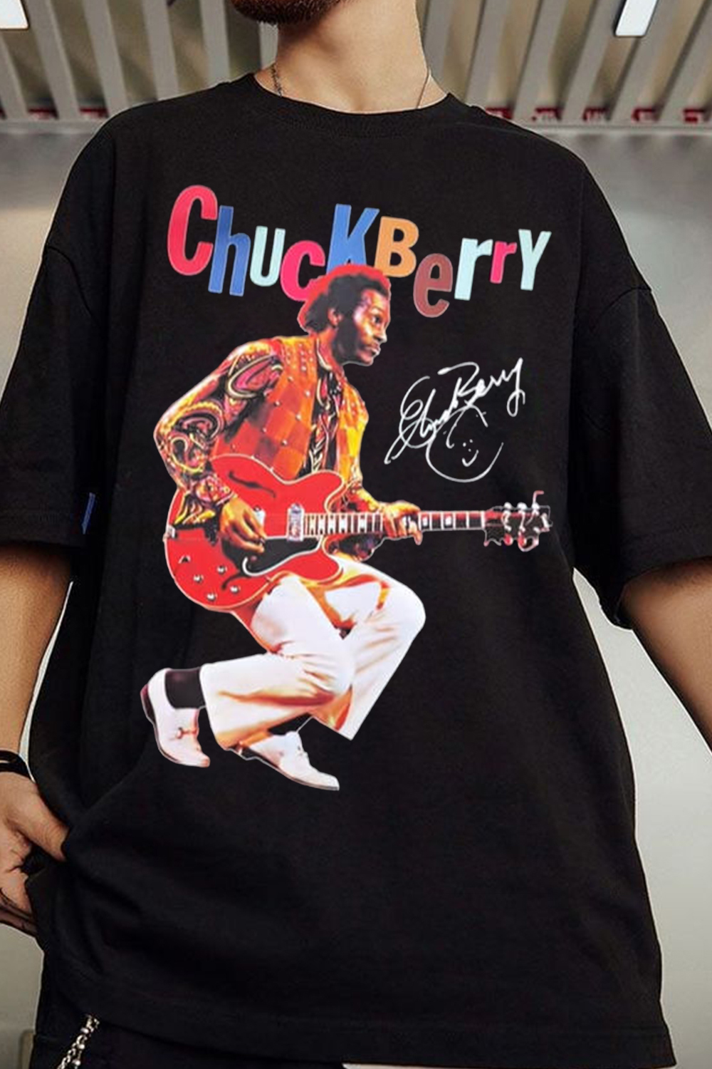 Johnny B Goode Chuck Berry Live Tee