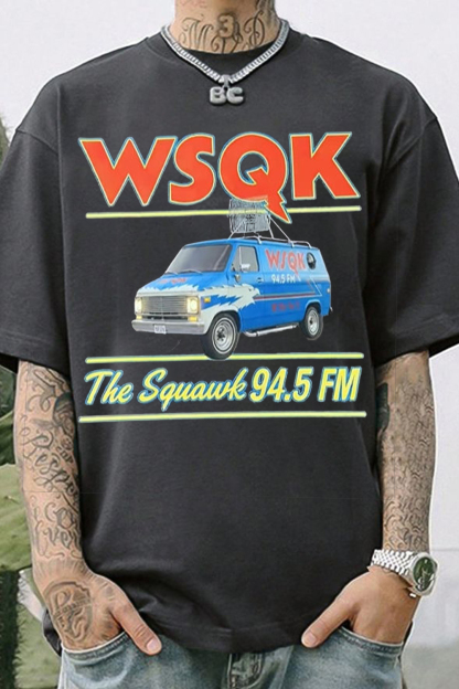 Vintage Radio Wsqk Station Shirt