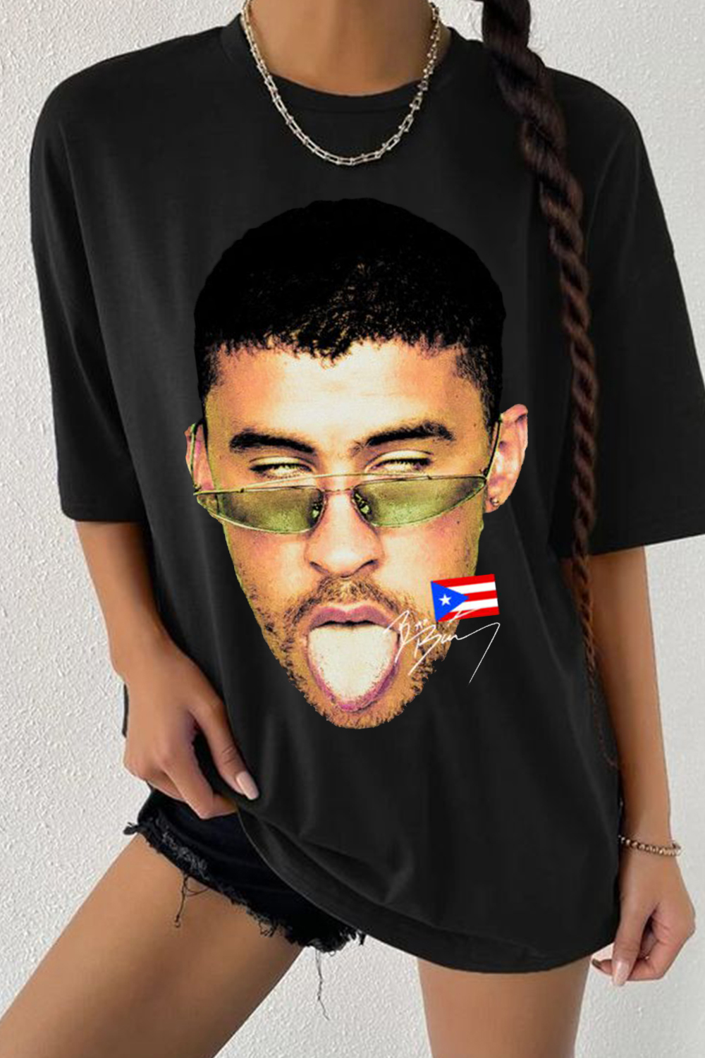 Badbunny Personalized Avatar Print T-Shirt