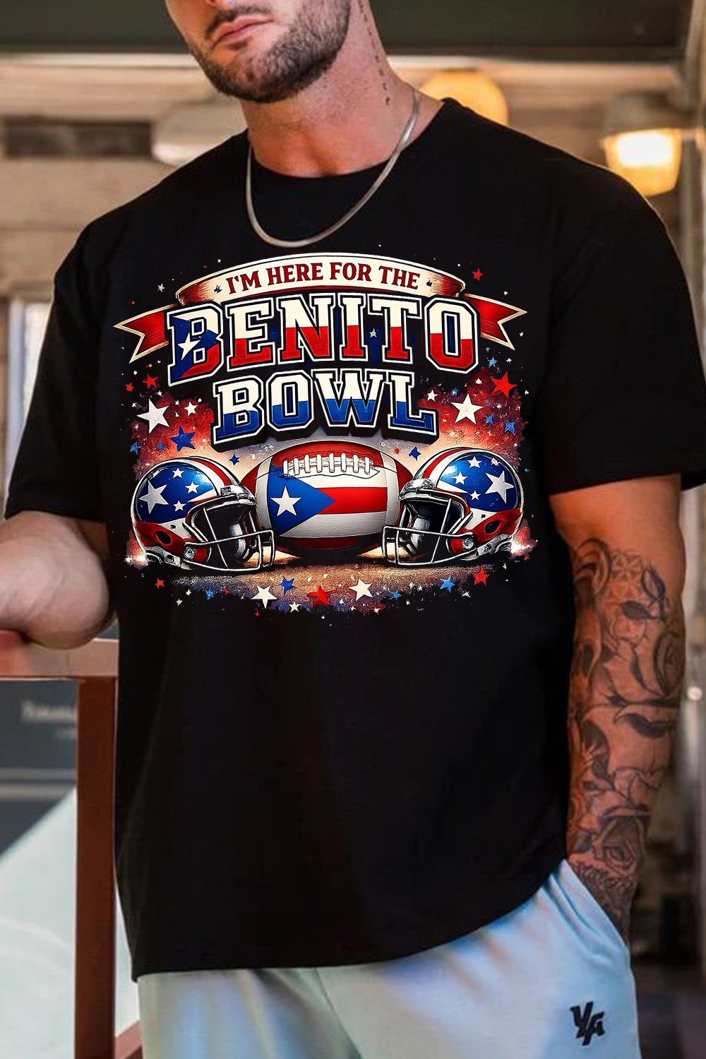 Super Bowl Vintage Print T-Shirt