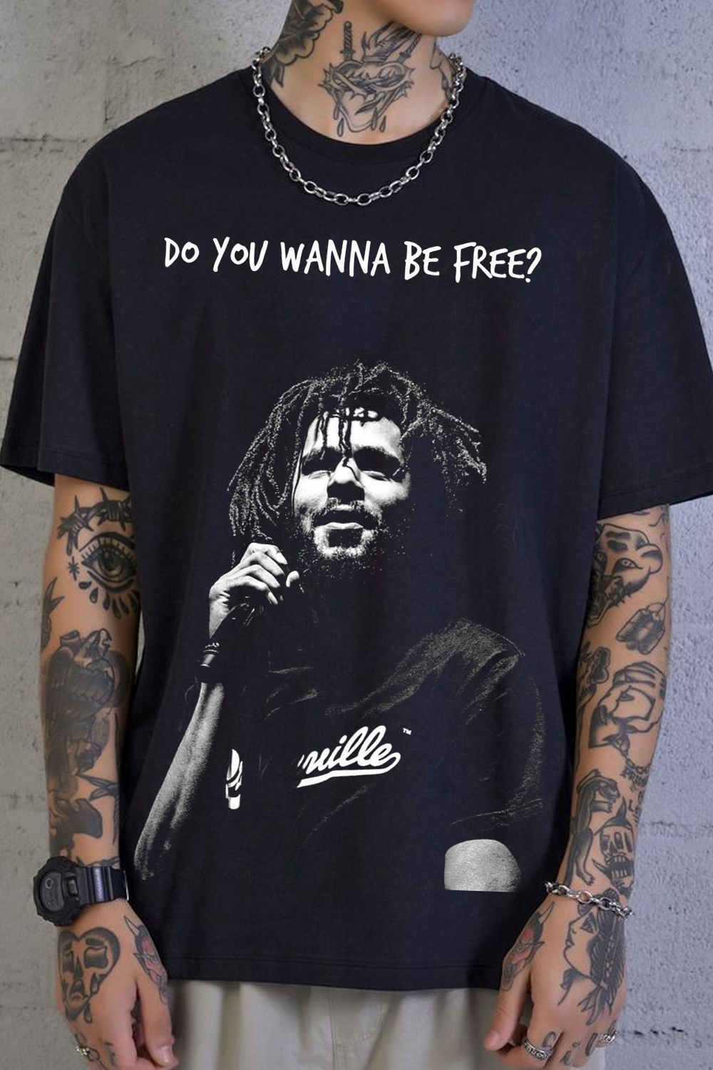 J. Cole Vintage Print Tee