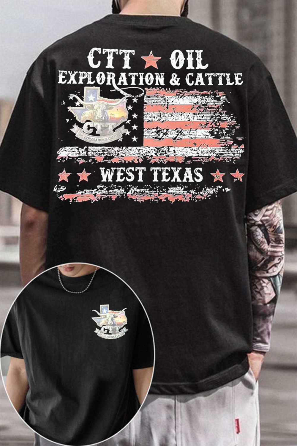 CT Oil Exploration & Cattle T-Shirt