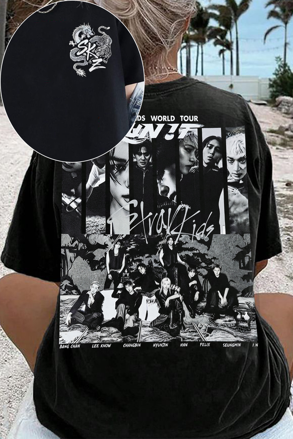 Stray Kids Run It World Tour Two-Sided Tee