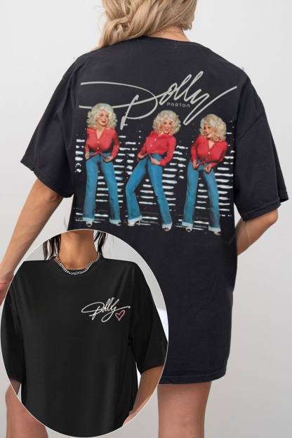 Dolly Signature Heart Country Music T-Shirt