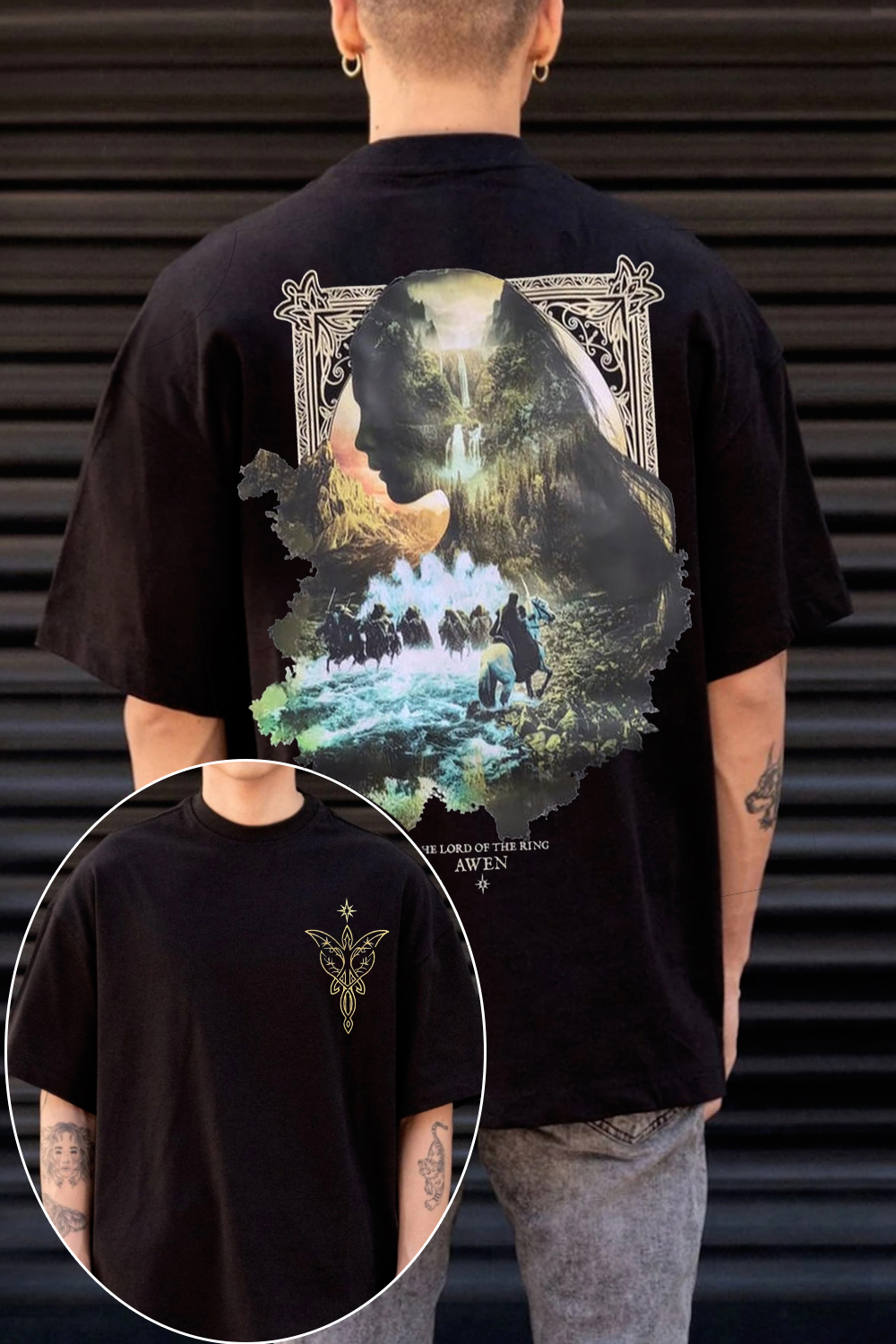Lord of the Rings Double Sided Graphic T-Shirt