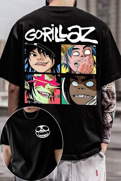 Gorillaz Double Sided Graphic T-Shirt