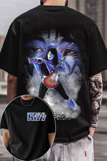 Kiss Ace Frehley 2-Sided Printed T-Shirt