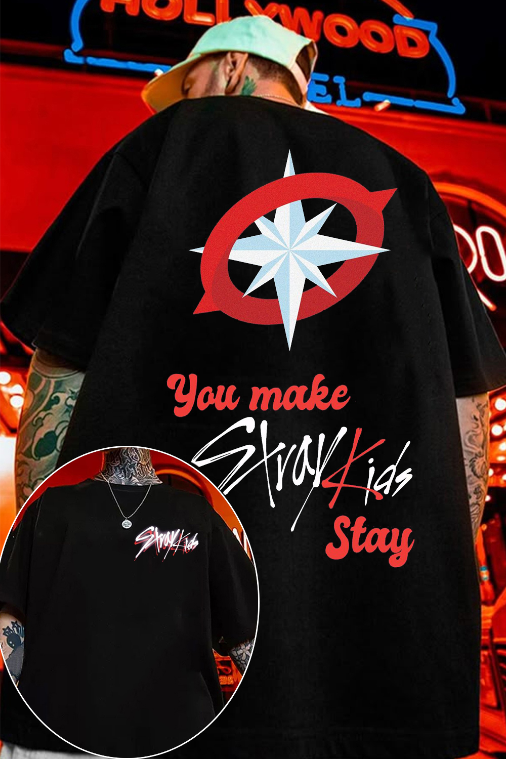Stray Kids 2-Sided Printed Tee