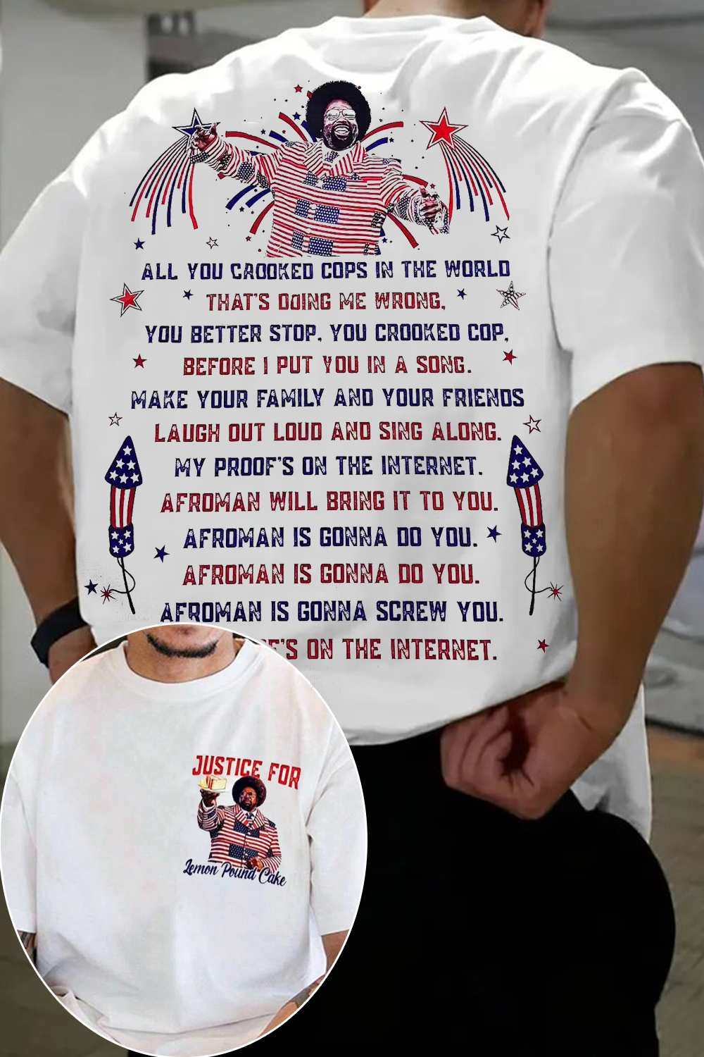 Justice For Afroman Justice For Lemon Pound Cake Tee