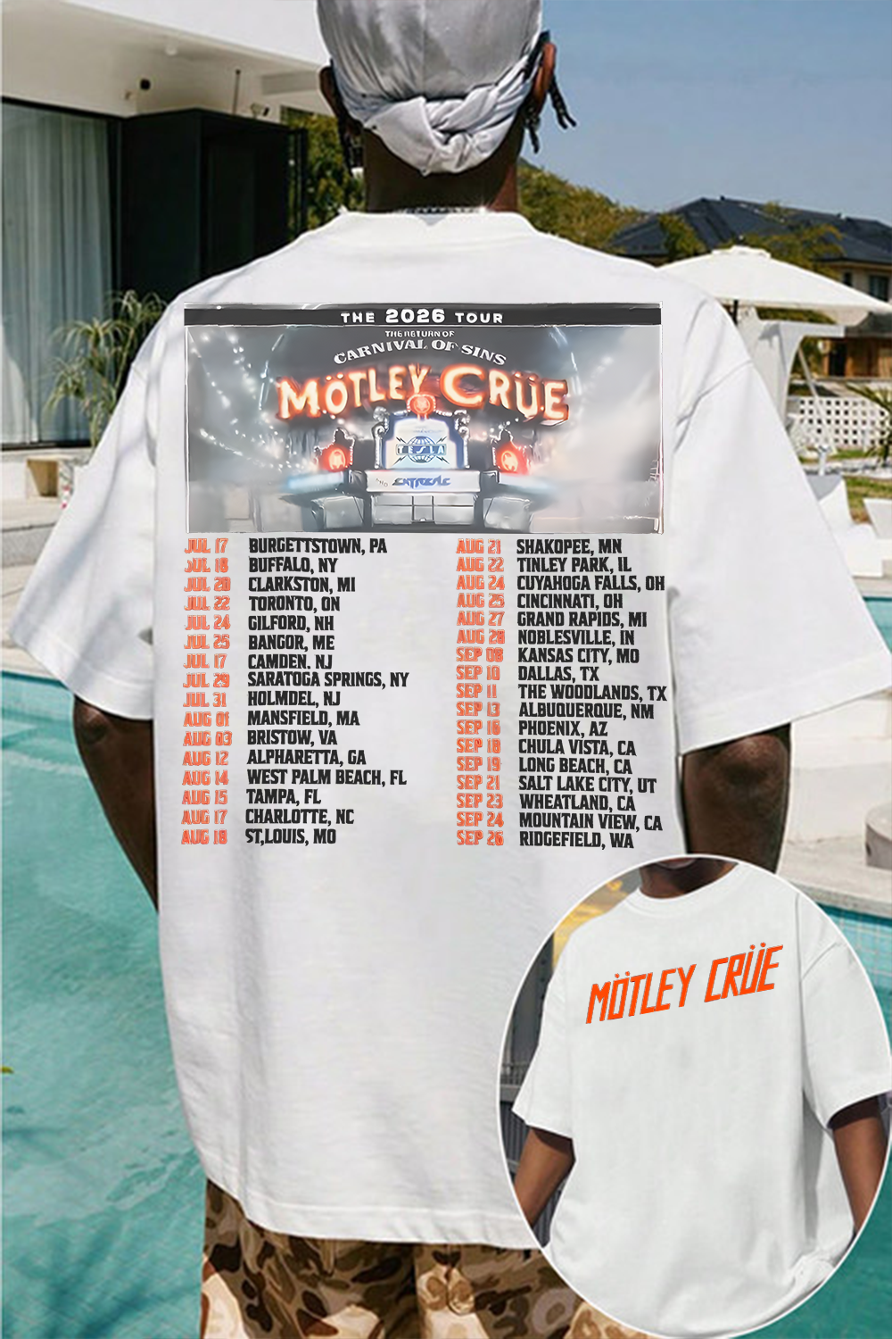 Motley Crue 2026 Tour Shirt