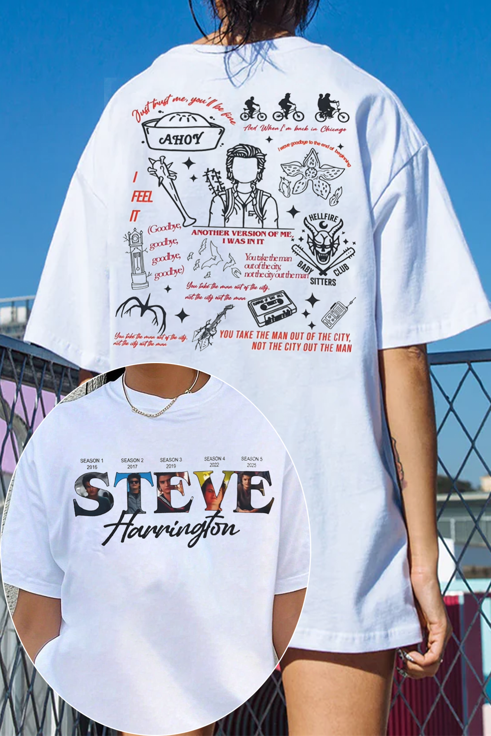 Steve Harrington Double Sides Shirt