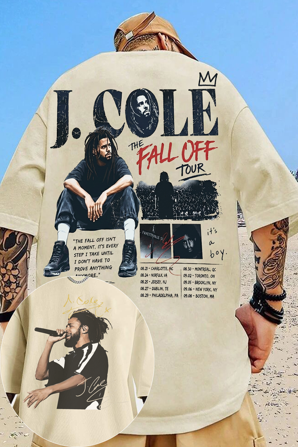Jcole The Fall Off Tour Shirt