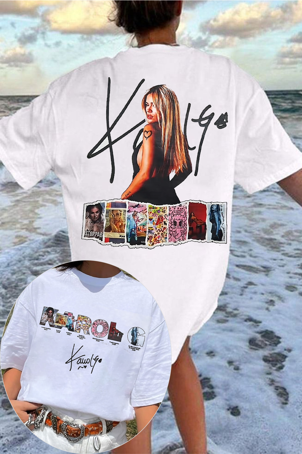 Karol G Album Collage T-Shirt