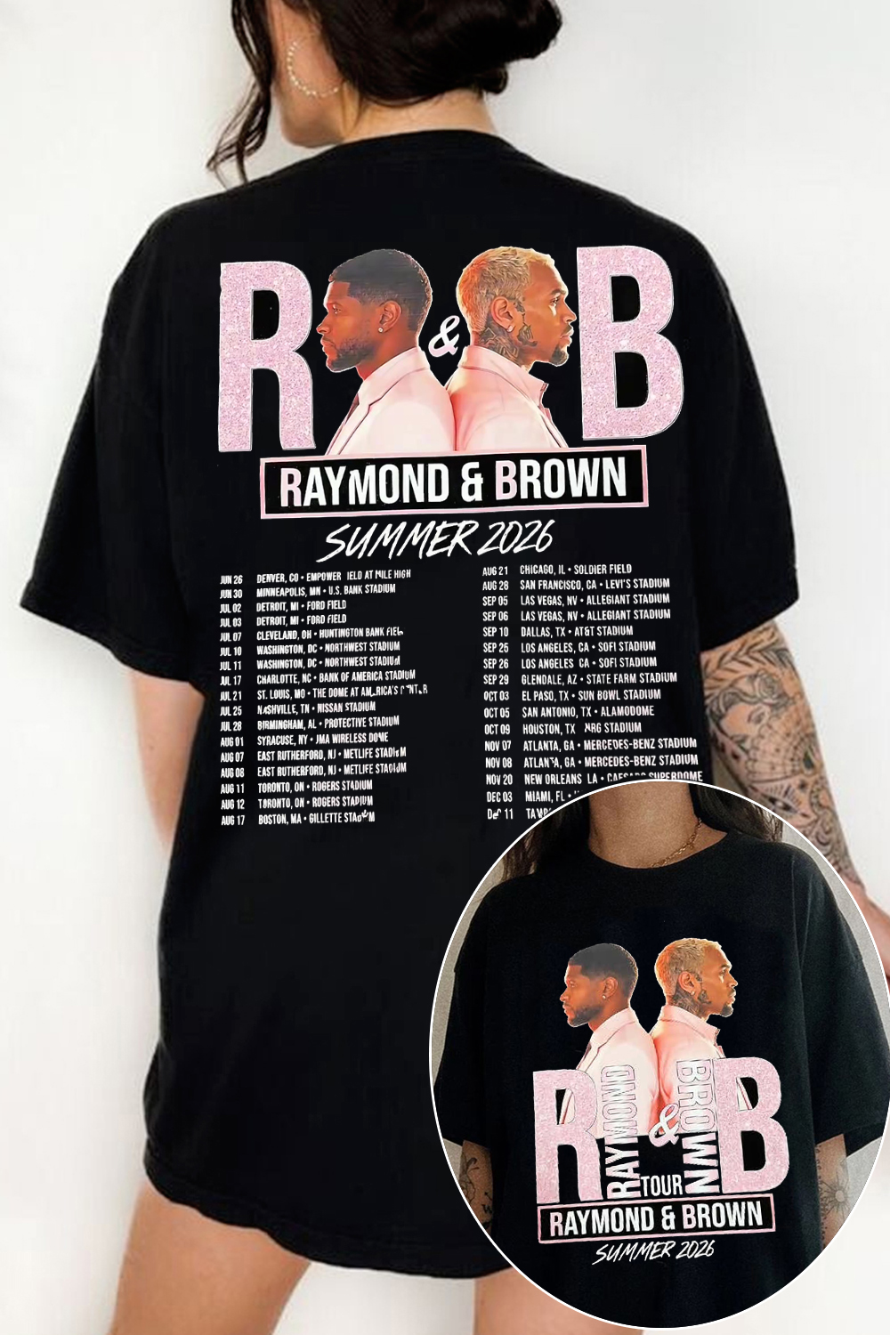 R&B Tour 2-Sided Print Tee