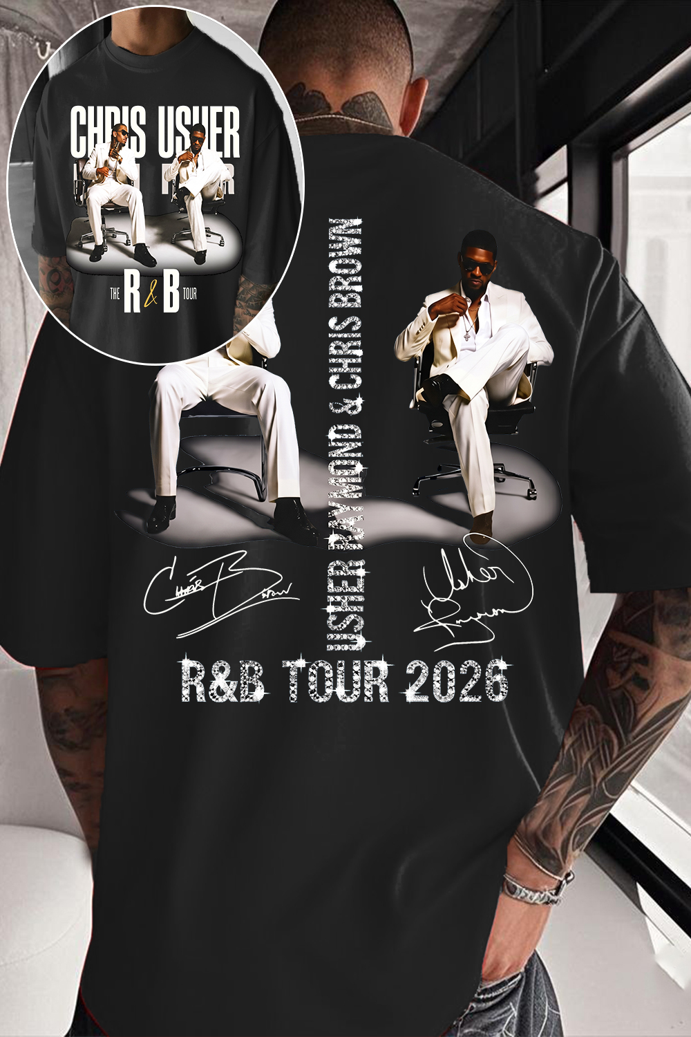 CB & Usher Concert Shirt