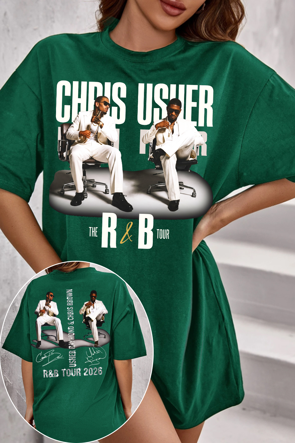 CB & Usher Concert Women Shirt